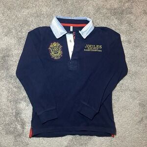Joules Rugby World Champions Polo Rugby Shirt Age 7-8 Years Kids Boys Girls